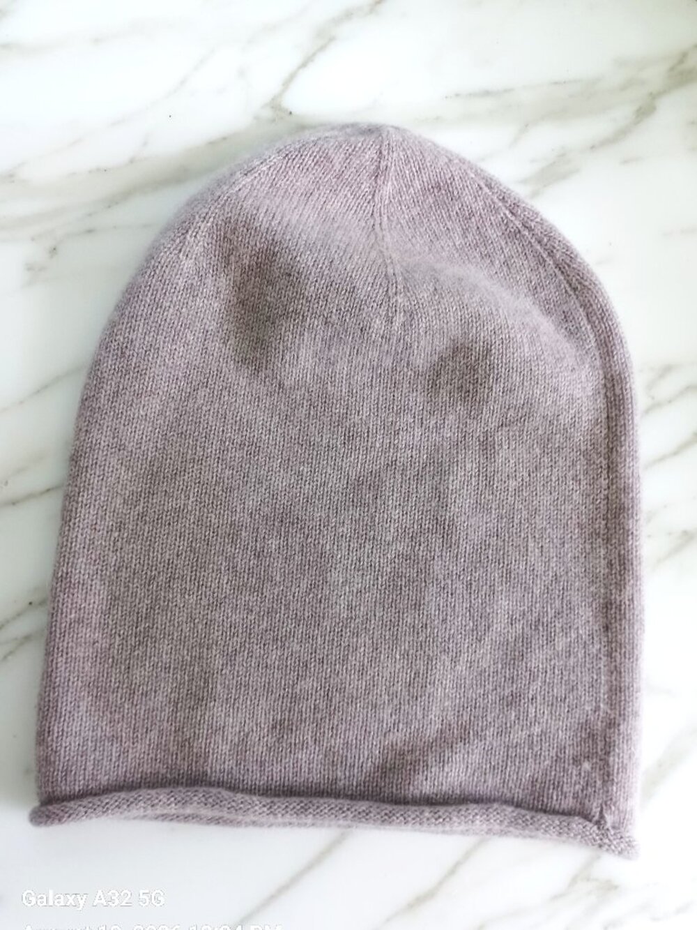 Women's 100% Cashmere Alashan Beanie Hat Lavender